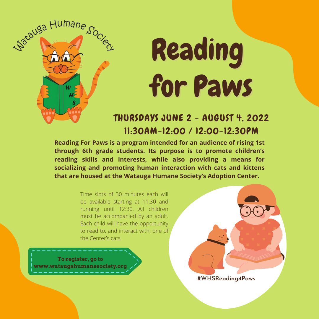 Reading for Paws - Summer Fun for Kids!